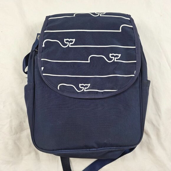 Vineyard Vines Target Whale Diaper Bag Backpack Navy Changing Pad - Picture 2 of 11